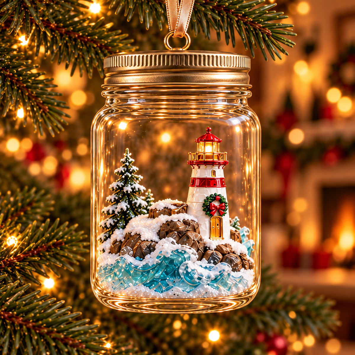Christmas in a Jar – 6 Enchanting Holiday Scene Ornament Designs