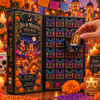 24 Days to Build a Village of Memories — Día de Muertos Village Advent Calendar 2026