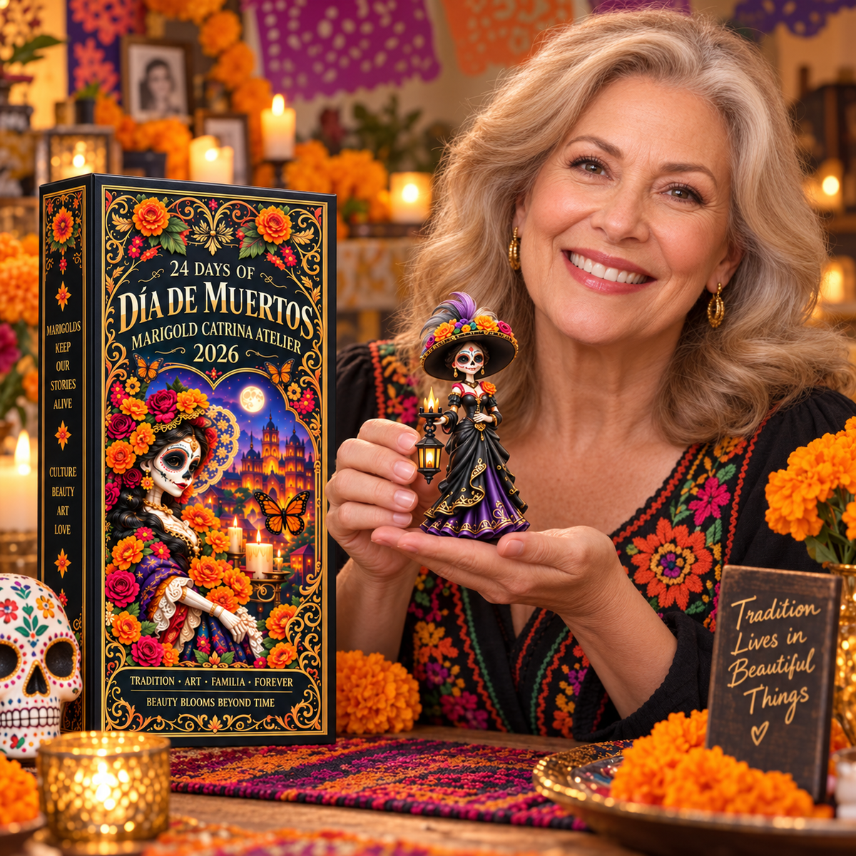 Día de Muertos Marigold Catrina Atelier Advent Calendar 2026