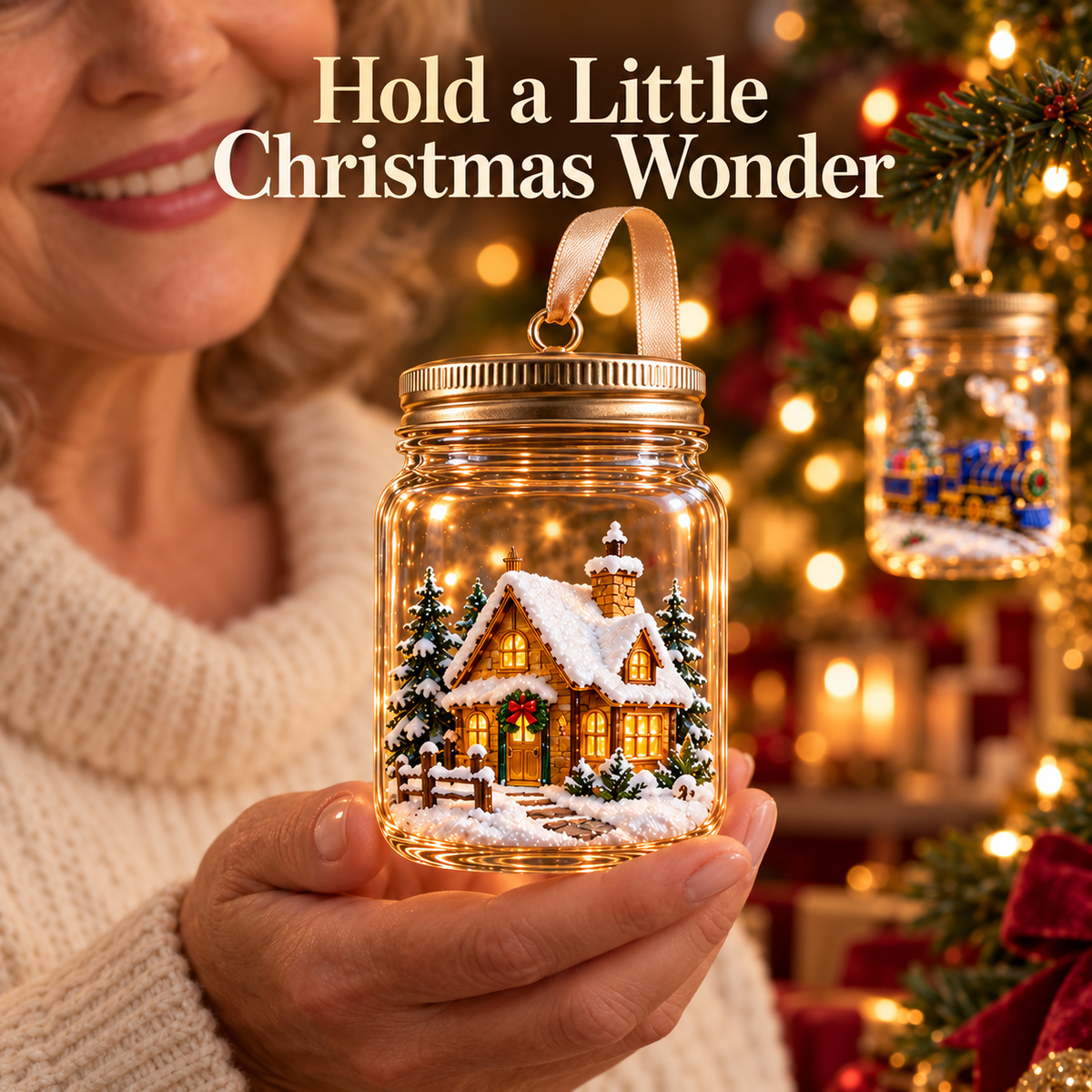 Christmas in a Jar – 6 Enchanting Holiday Scene Ornament Designs