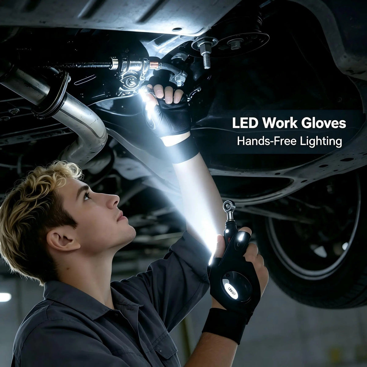 One Pair LED Finger Flashlight Gloves, Hands-Free LED Light Gloves for Fishing, Camping, Repair🧤 - image 10
