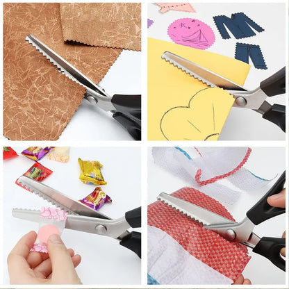 Stainless Steel Zig Zag Scissors with Serrated Teeth - Perfect for DIY Crafts✂️ - image 7