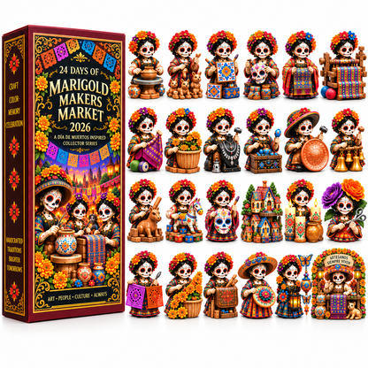24 Days of Handcrafted Tradition — Día de Muertos Marigold Makers Market Advent Calendar 2026