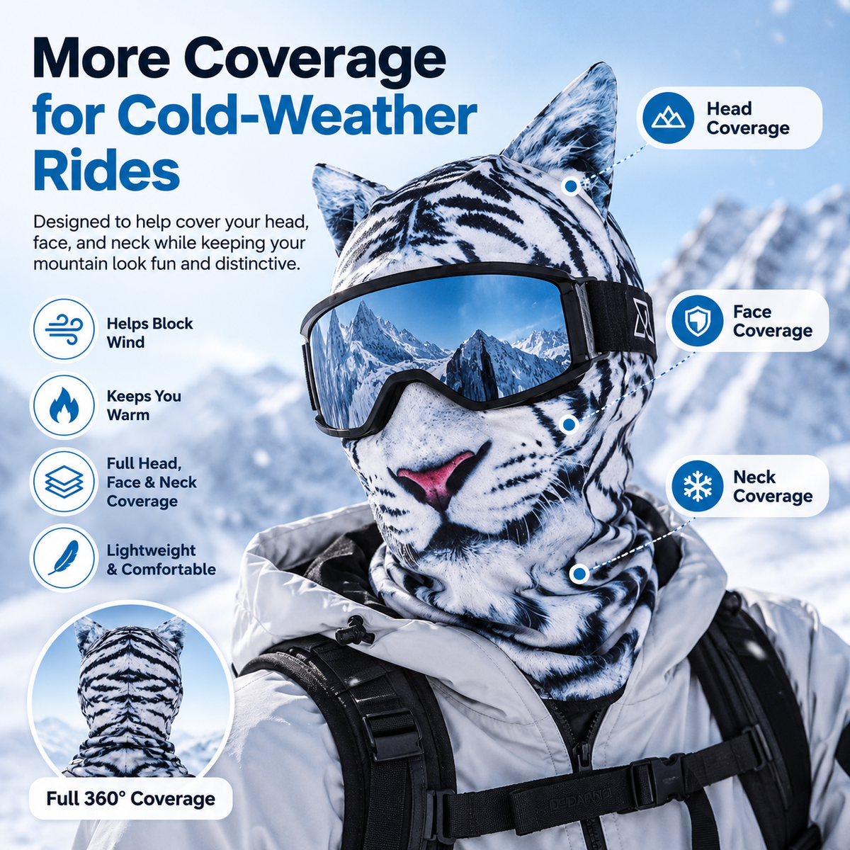 ❄️Animal-Print Ski Balaclava – Goggle & Helmet Friendly, 4 Styles - image 3