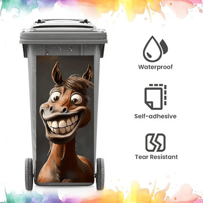 🐴 Creative Trash Can Sticker with Colourful Cartoon - image 5