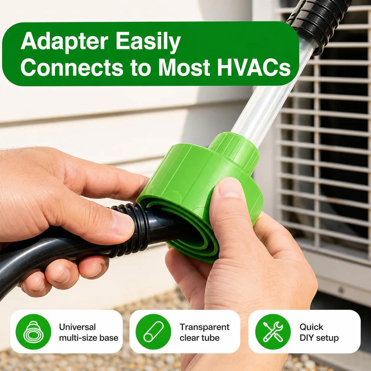 Universal AC Drain Line Cleaner Adapter, Wet/Dry Vacuum Attachment🪛 - image 5