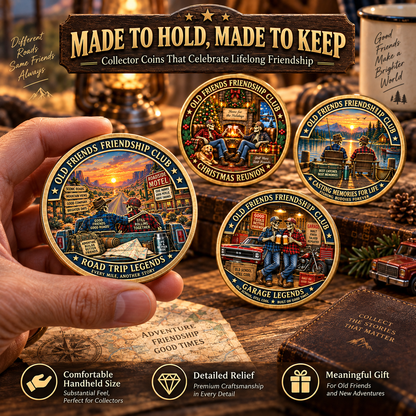 Old Friends Friendship Club 2026 – 4-Piece Collector Coin Set | Four Stories, One Lifelong Friendship