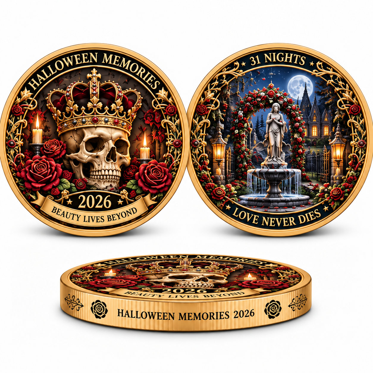 2026 "Halloween Memories" — A double-sided "Halloween Night of the 31st" commemorative coin, crafted especially for Halloween enthusiasts.