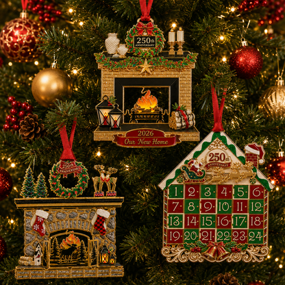 🔥Last 50pcs✨⏰ Limited anniversary edition✨Christmas fireplace decorations