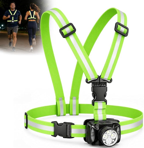 🏃Running Lights for Runners, 550Lm, Y-Shaped Buckle Running Light Vest - image 1