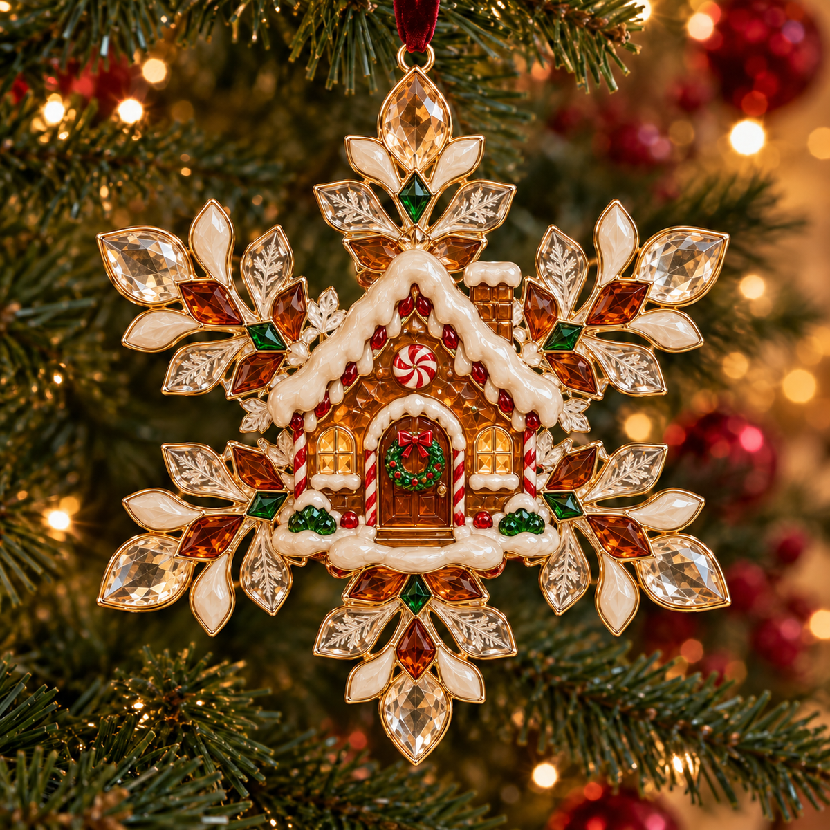 Christmas Magic Snowflake Ornaments – 6 Festive Designs for Holiday Decorating & Gifting