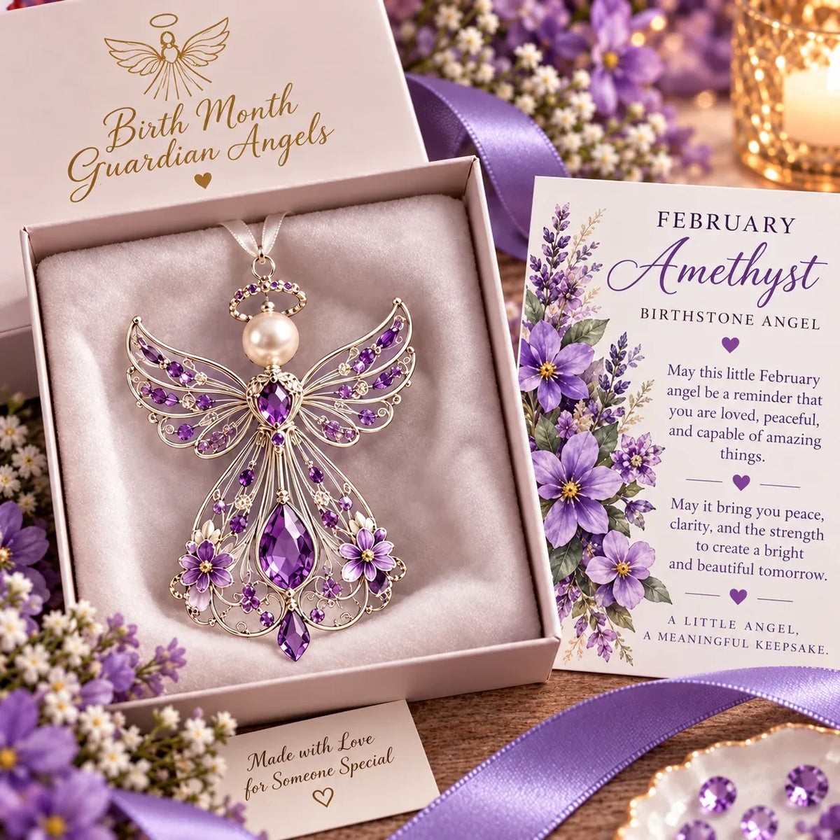 ⏳ Last Day 49% OFF – 👼 Birth Month Guardian Angel | 12 Birthstone-Inspired Keepsakes for Meaningful Gifts ✨ - image 3