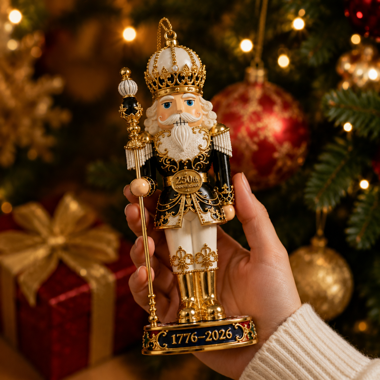 🔥Last 30 pcs✨⏰ Limited anniversary edition✨2026 America 250th Anniversary Imperial Nutcracker King Ornament