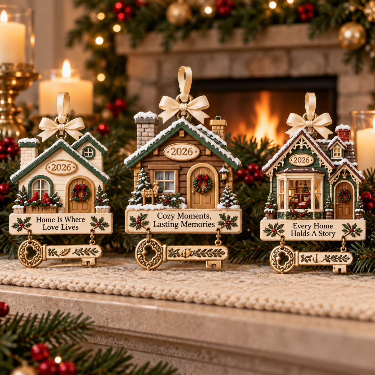 2026 Christmas Home & Key Ornament Collection