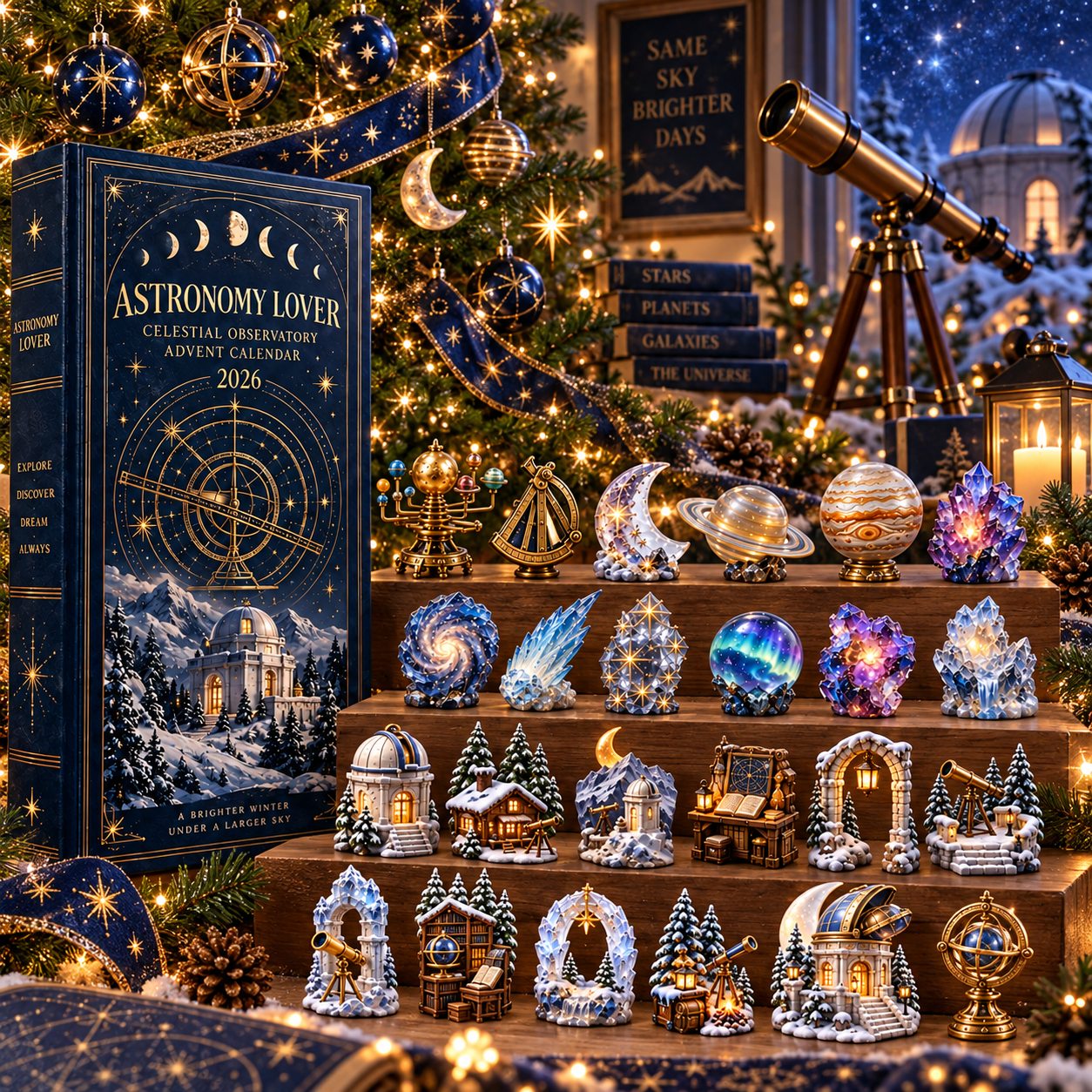 24 Nights Beneath the Stars — Astronomy Lover Celestial Observatory Advent Calendar 2026