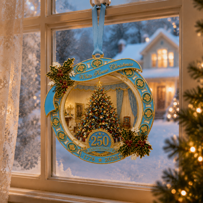 ✨250th Anniversary View of the Christmas tree in the White House bedroom