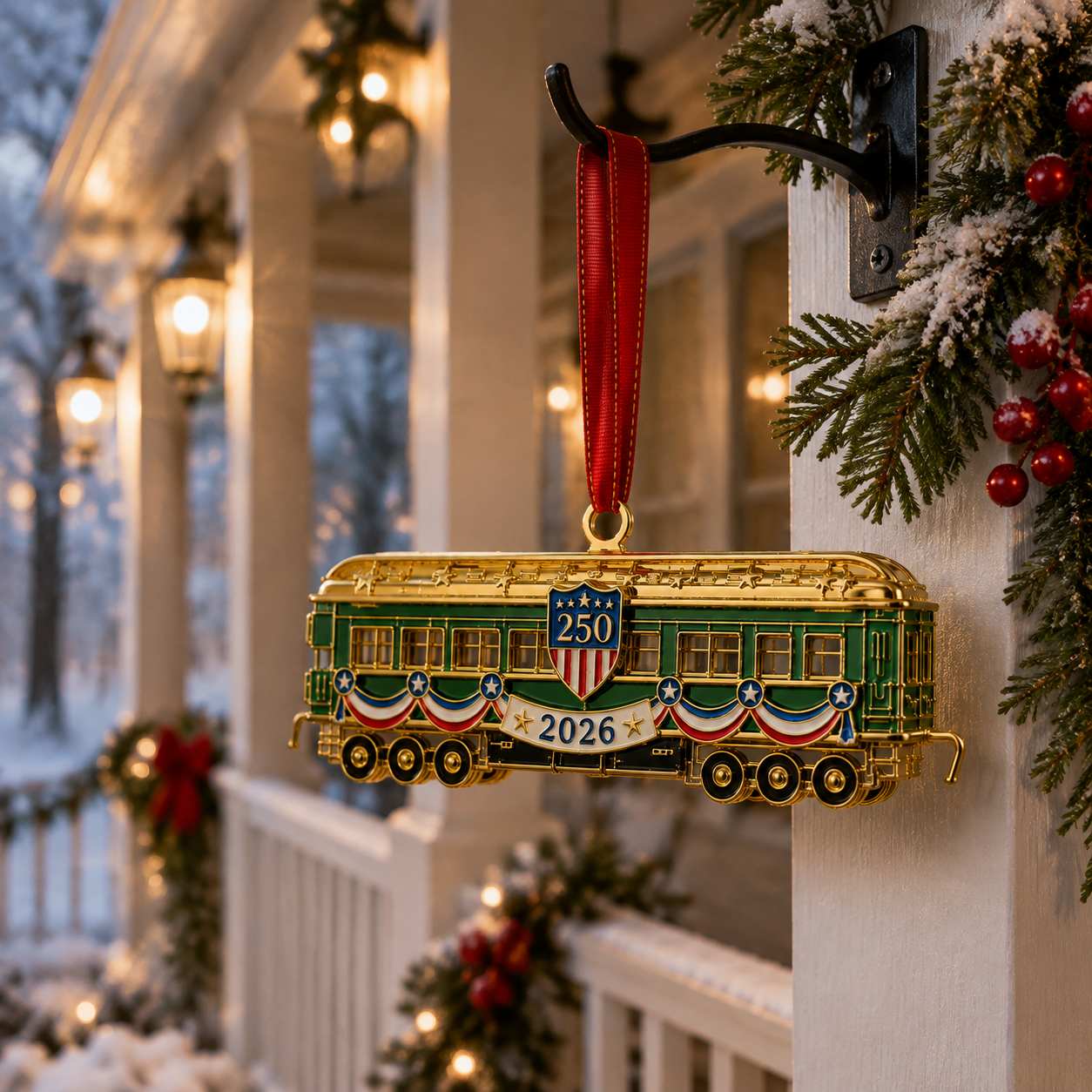 ✨250th Anniversary Edition Gold-and-Green Vintage Tram