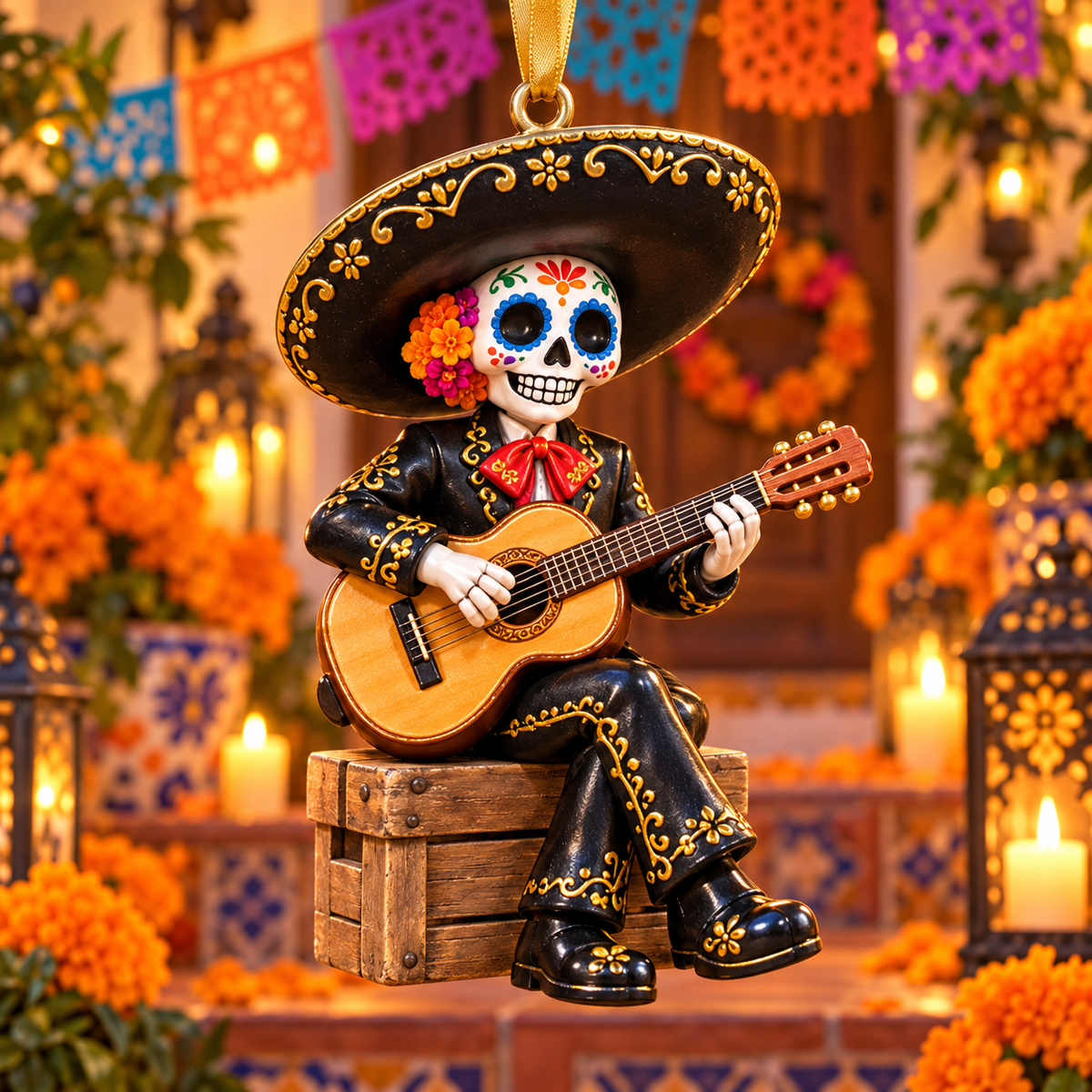 2026 Día de Muertos Ornaments –  Colorful Folk Art & Sugar Skull Keepsake Collection
