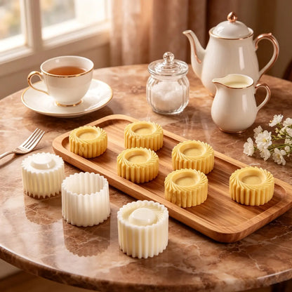 Sunflower‑Patterned Round Hand‑Press Mooncake Mold, French‑Style Lace Pastry Mold 🍪 - image 5