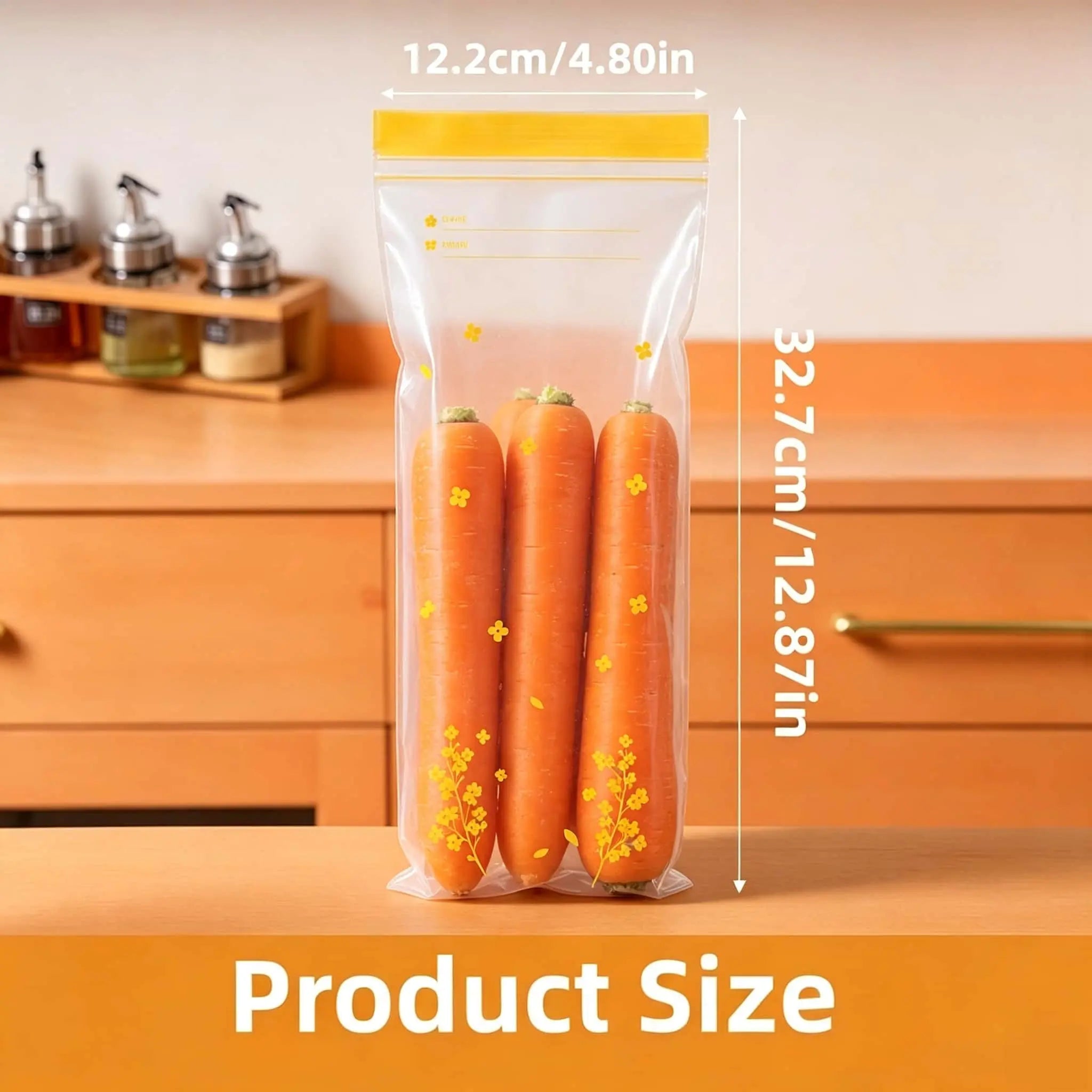 Fifteen reusable double-seal food storage bags collection