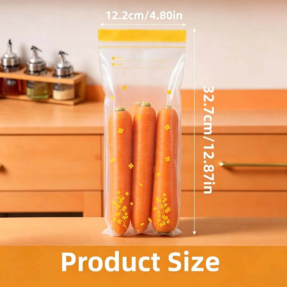 15PCS Thick Double Seal Food Storage Bags, Reusable Self-Sealing Pouches 🥡 - image 12