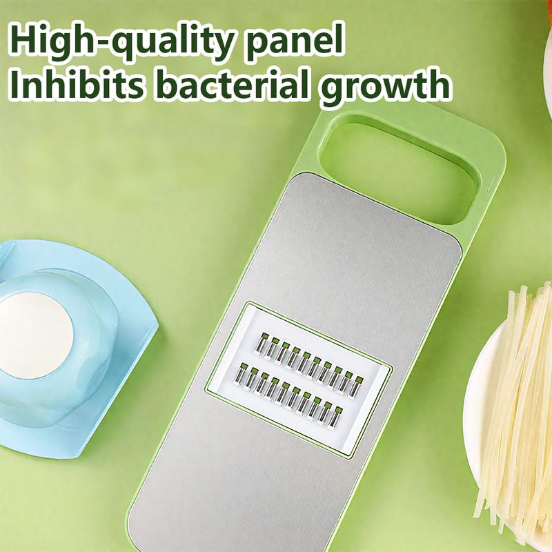The Perfect Kitchen Gift: 5-in-1 Vegetable Cutter & Cheese Grater with Safety Features - Stainless Steel✨ - image 3