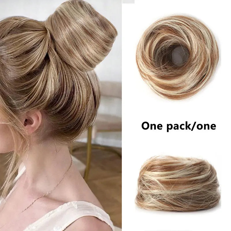 Synthetic Messy Bun Hair Piece for Women, Curly Updo Scrunchie Extension for Instant Volume and a High Crown💇‍♀️ - image 11