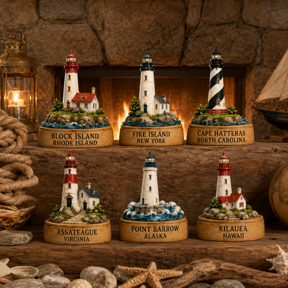 Lighthouses of America Advent Calendar 2026 – 24-Day Coastal Heritage Countdown, Collector-Grade Lighthouse Miniatures, Acrylic Charms Blind Box