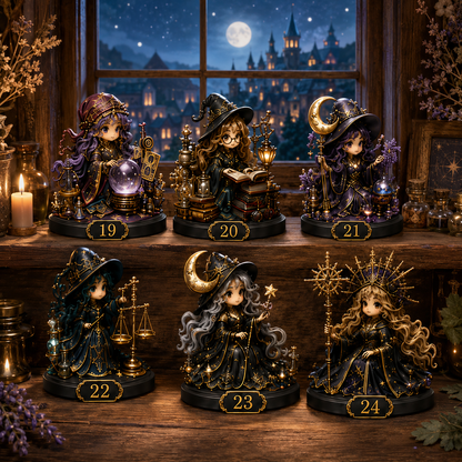 🧙‍♀️ 24 Days of Witchy Magic – 2026 Potion & Spellcraft Advent Calendar with 24 Enchanted Collectible Witch Figurines & Daily Surprises