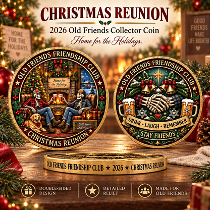 Old Friends Friendship Club 2026 – 4-Piece Collector Coin Set | Four Stories, One Lifelong Friendship