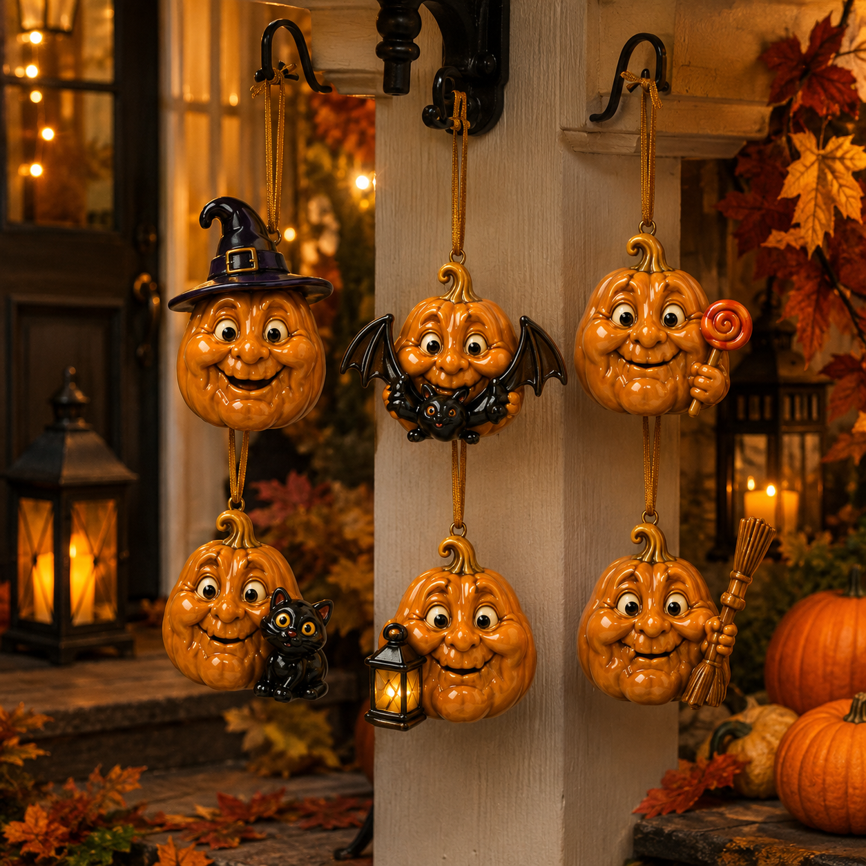 ✨24-Day Christmas Countdown Advent Calendar –Halloween Pumpkin Ornament