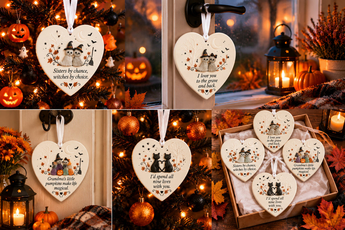 Heart ornament celebrating a meaningful family or loved-one connection