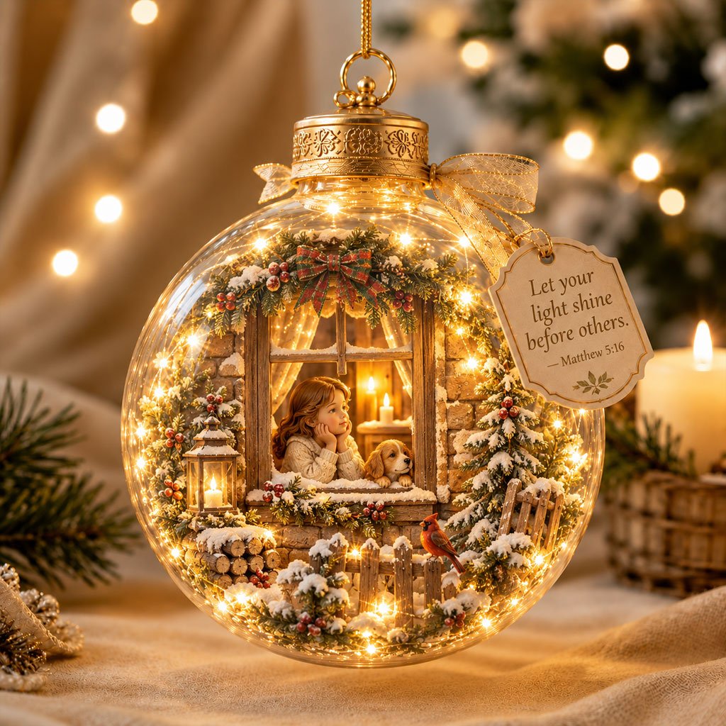 🔥Last Day 50% OFF - Illuminated Christian Scripture Keepsake Ornaments - image 8