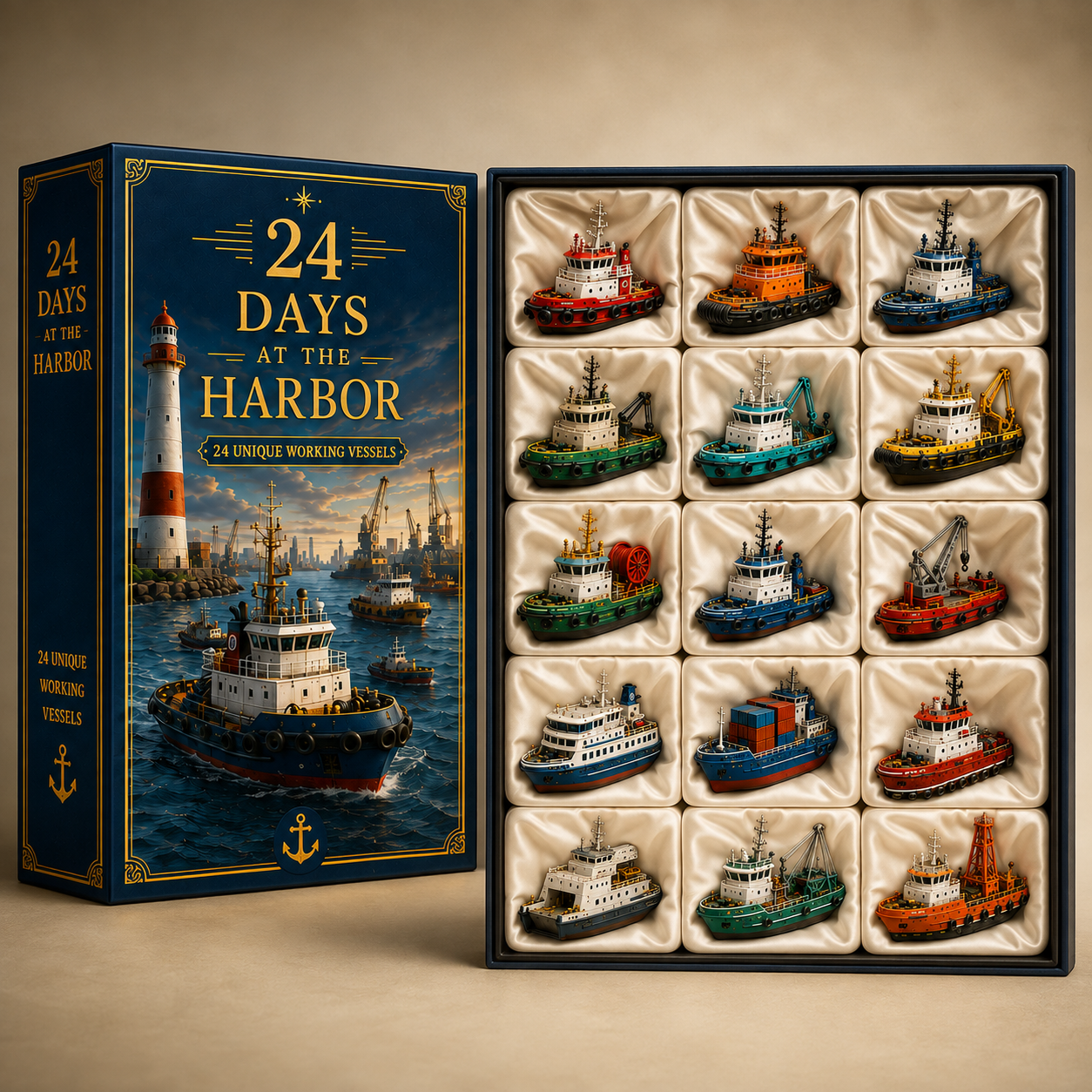24 Days at the Harbor – 24 Unique Working Vessels 24-Day Countdown Calendar