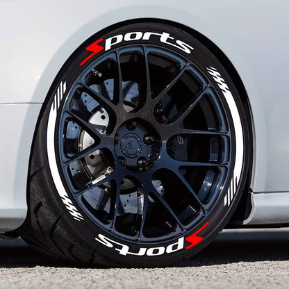 4Pcs 3D Car Tire Stickers – Waterproof Universal Wheel Decals | Motorcycle Auto Exterior Accessories - image 2