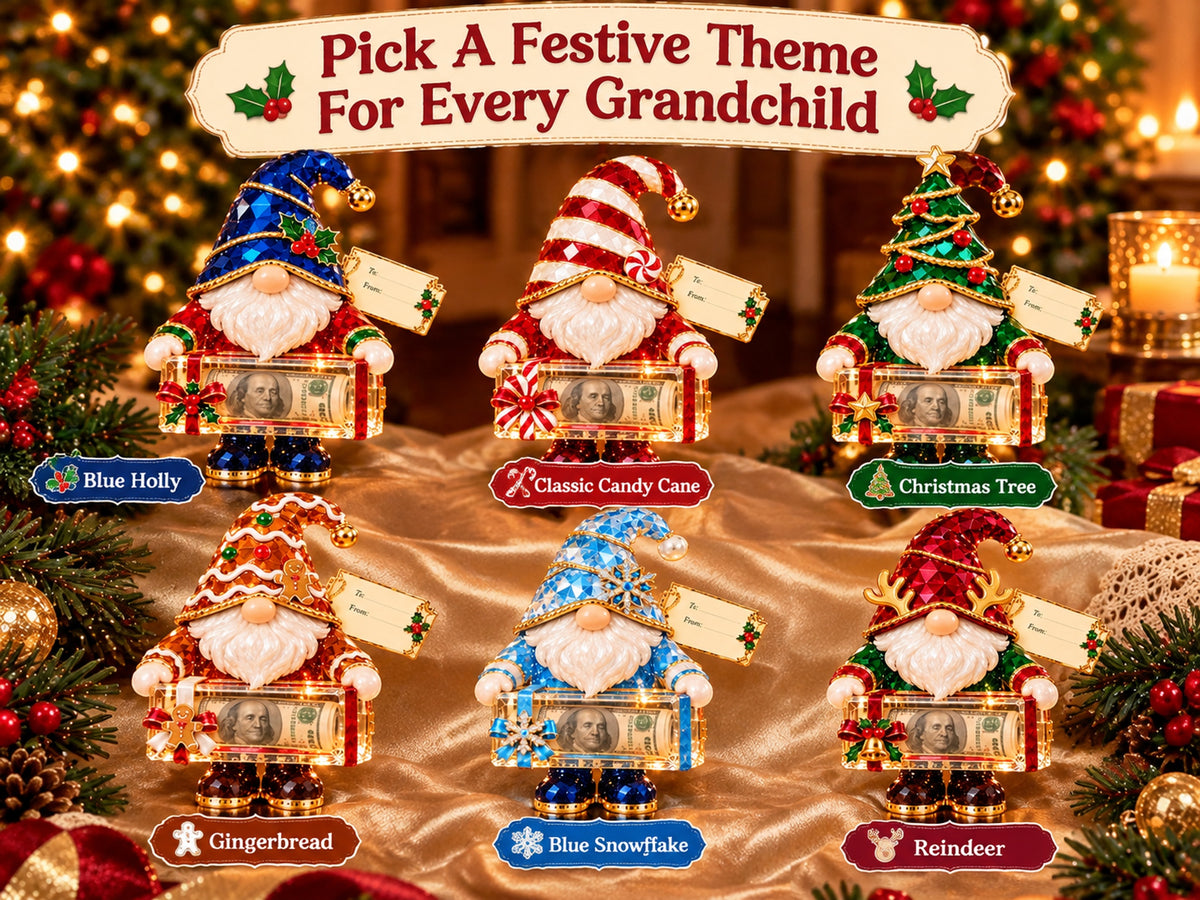 Creative Christmas cash gift gnome ornament