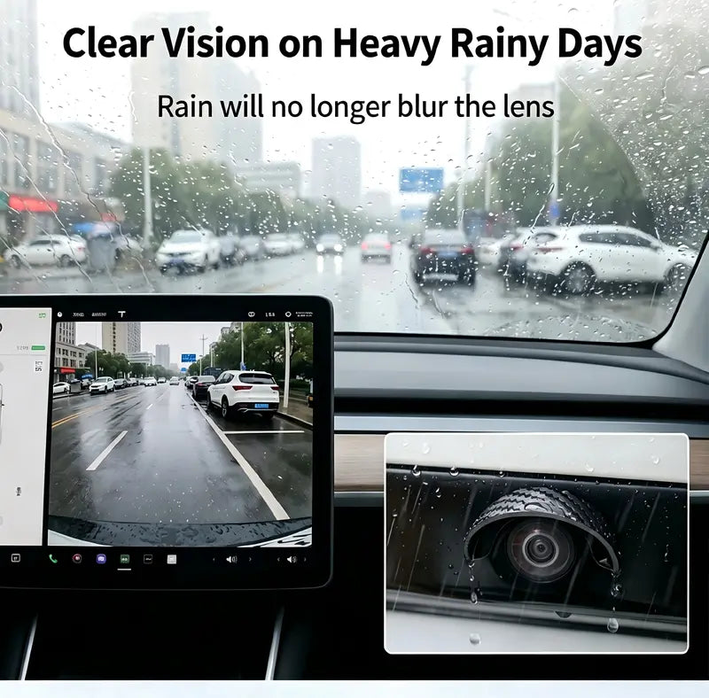 🌧️ 4PCS Car Backup Camera Rain Shield – Clearer Rear View in Rain - image 4
