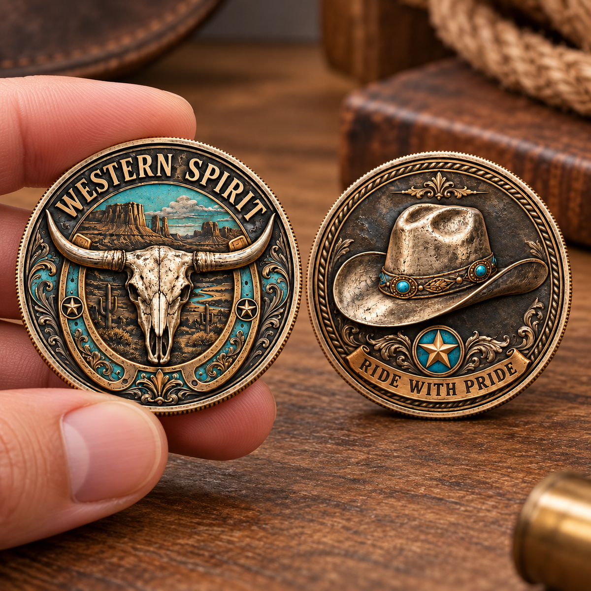 🎉🇺🇸 Limited Edition! 🔥Western Spirit Commemorative Coin