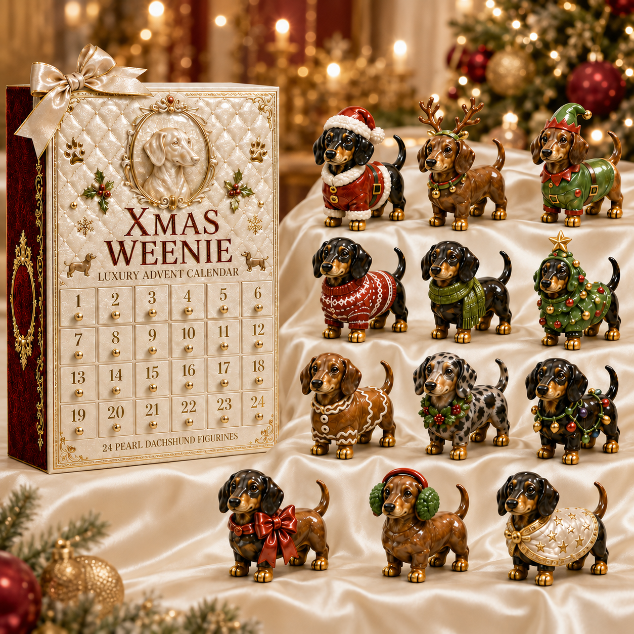 🔥Last 30 pcs✨⏰Last day 50% off🔥✨24-Day Advent Calendar - Dachshund