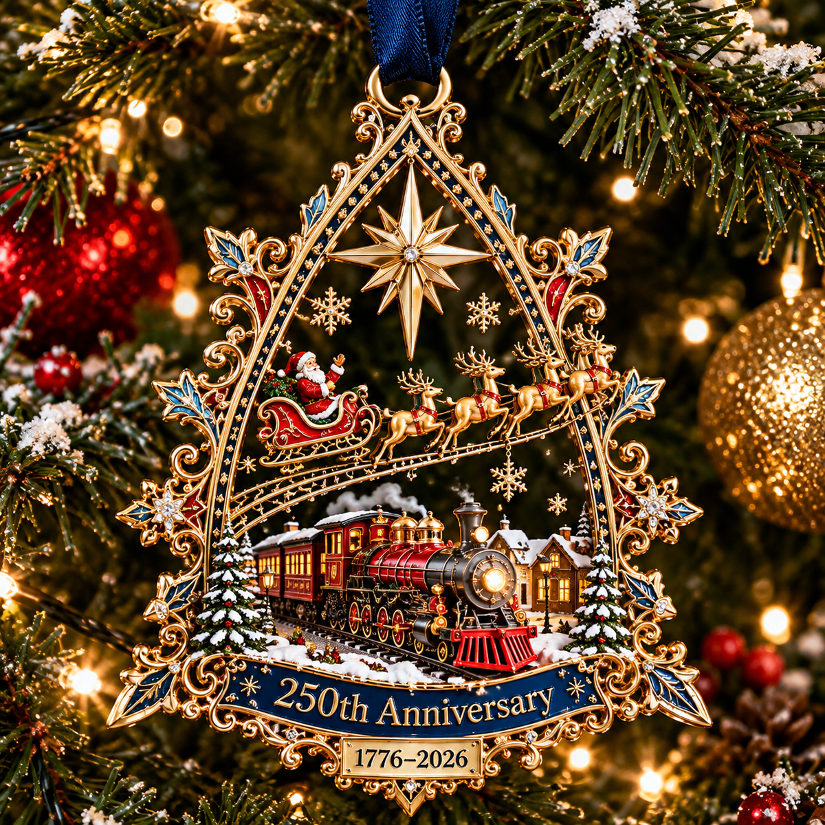 🔥2026 250th Anniversary Christmas Express Collector Ornament