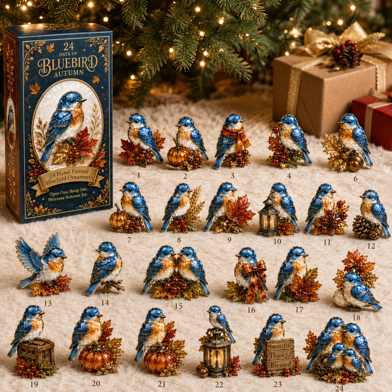 🔥Last 60 pcs✨⏰Last day 50% off🔥✨24-Day Advent Calendar - Bluebird
