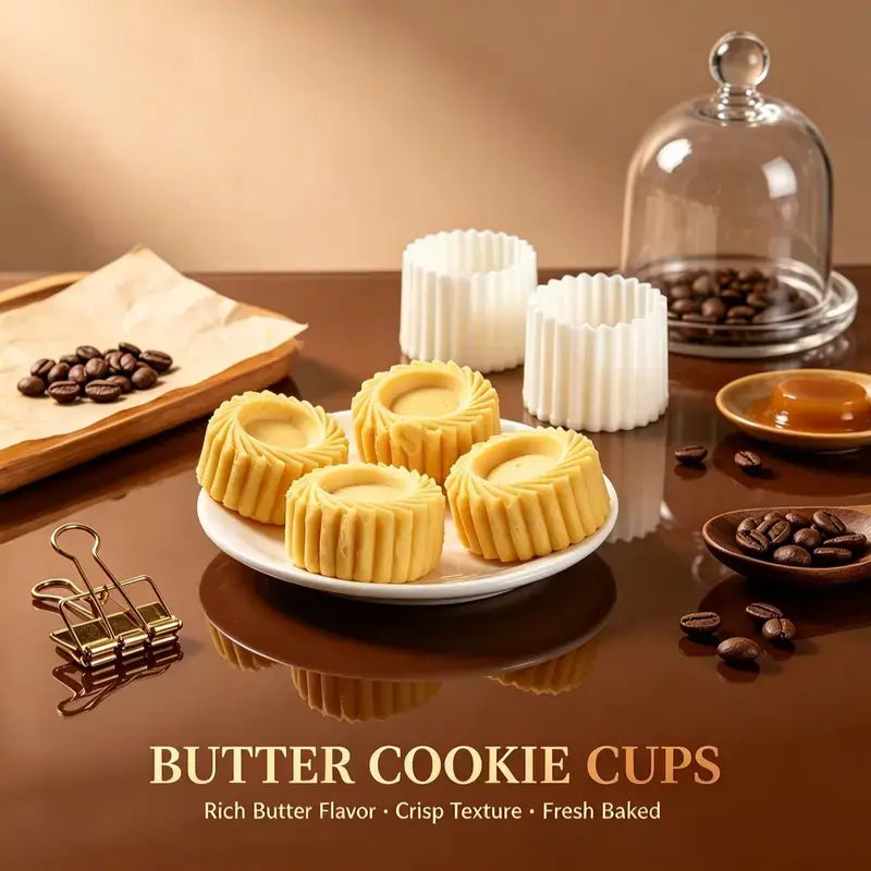 Sunflower‑Patterned Round Hand‑Press Mooncake Mold, French‑Style Lace Pastry Mold 🍪 - image 4
