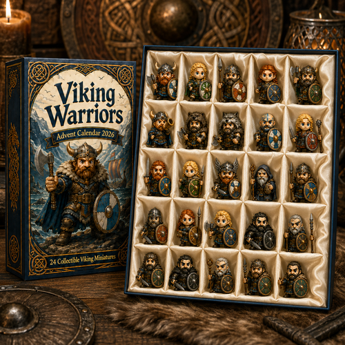 Viking Warriors Advent Calendar 2026 – 24 Collectible Norse Warrior Miniatures