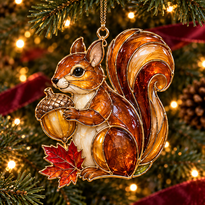 ✨ 2026 Thanksgiving Stained Glass Ornaments – Set of 6