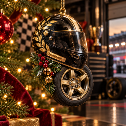 2026 Racing Helmet & Tire Christmas Ornaments – 9 Unique Designs for Motorsport Fans