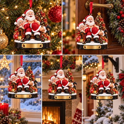 Funny Santa & Mrs. Claus Christmas Ornament – My Butt Would Be So Lonely Without You | Naughty Christmas Gift for Husband, Wife & Couples