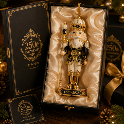 🔥Last 30 pcs✨⏰ Limited anniversary edition✨2026 America 250th Anniversary Imperial Nutcracker King Ornament