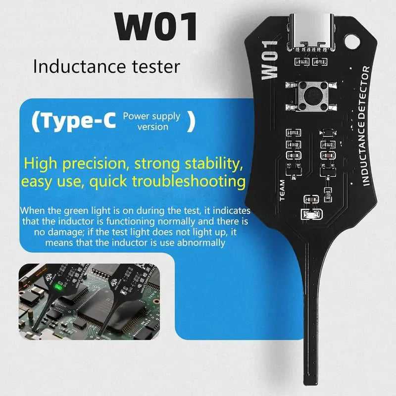 Type-C Inductance Tester Motherboard Coil Tester, Electronic Circuit Board Inductor Detector - image 1