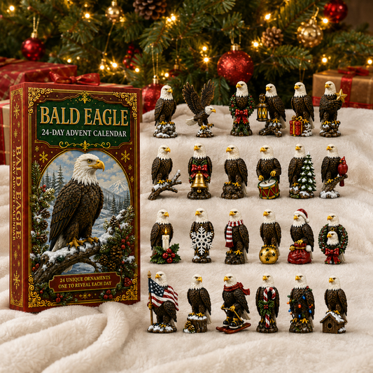 ✨24-Day Christmas Countdown Advent Calendar – bald eagle  Ornament