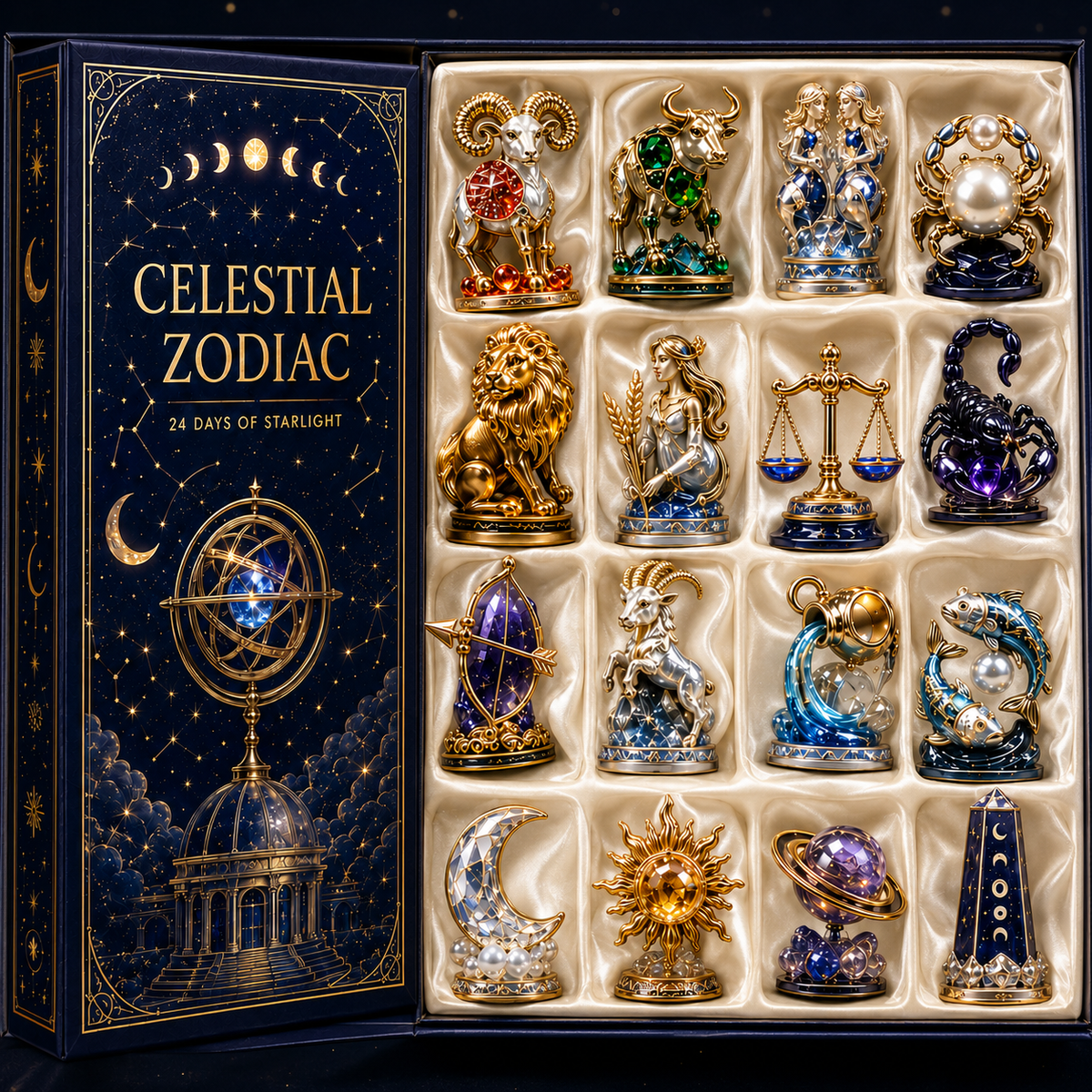 Celestial Zodiac 24-Day Christmas Advent Calendar